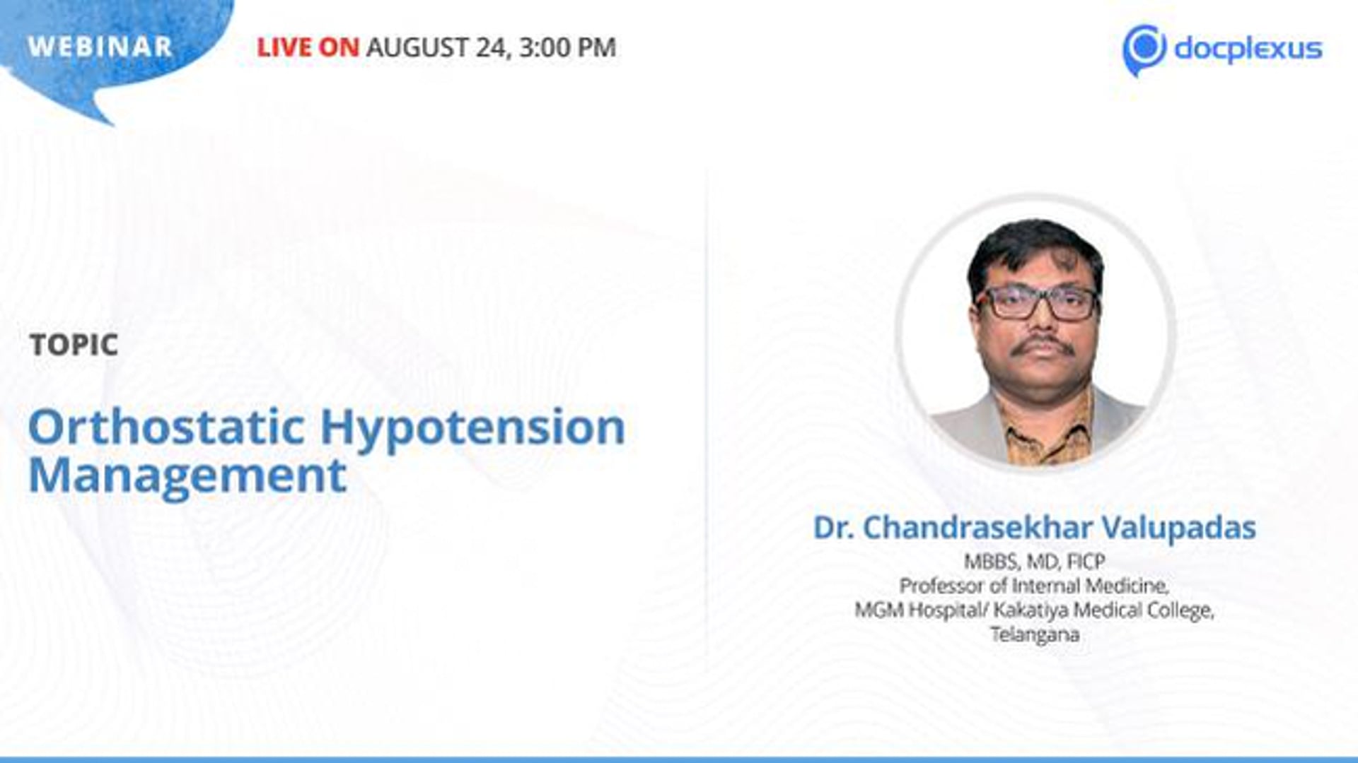 Orthostatic Hypotension Management