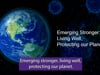 11. Emerging Stronger: Living Well, Protecting our Planet