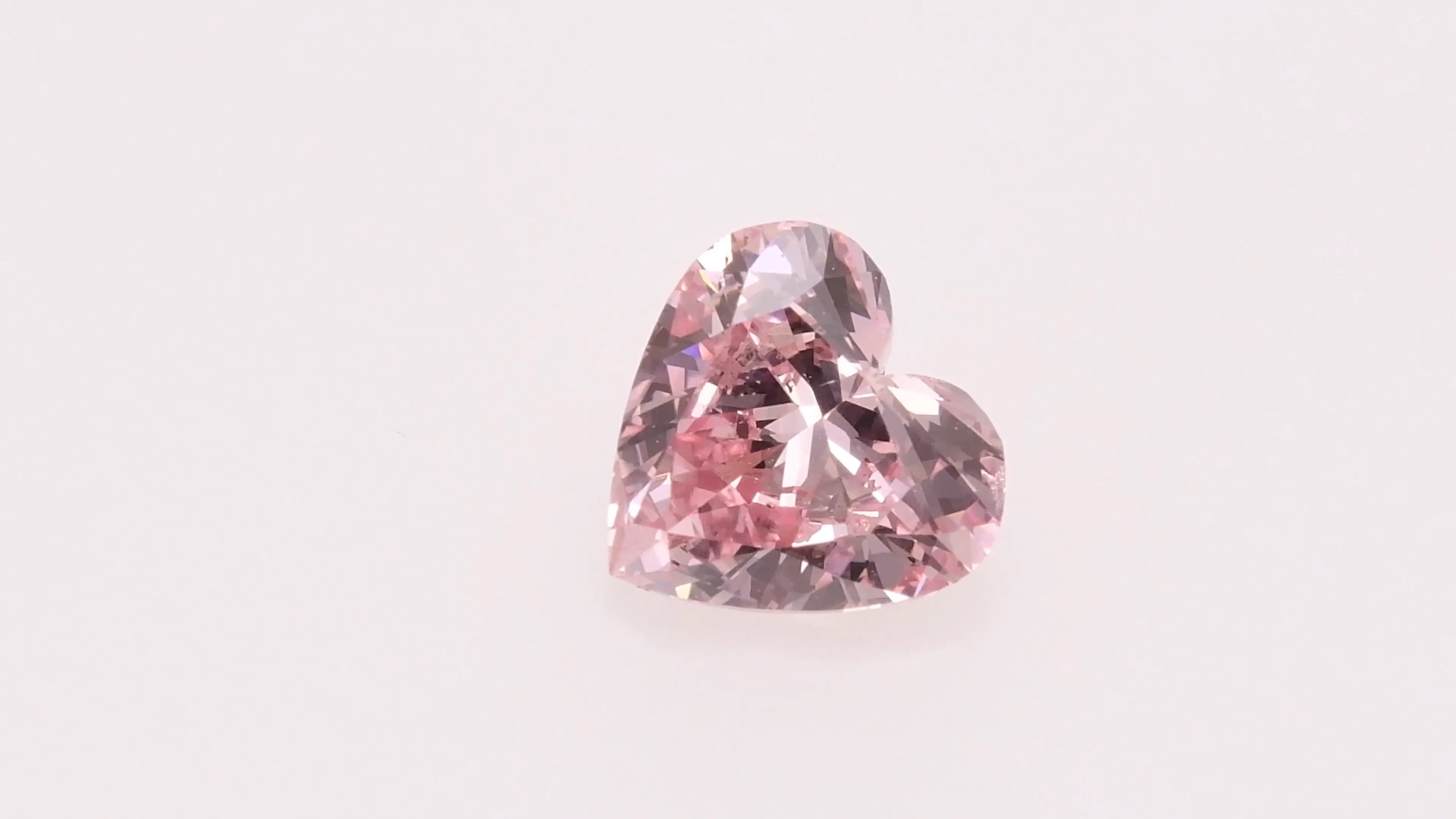 0.48 carat, Fancy Intense Pink Diamond, 6P, Heart Shape, VS2 0.48 carat, Fancy Intense Pink Diamond, 6P, Heart Shape, VS2
