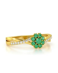 Video: Gold Diamonds Ring 2.02grs