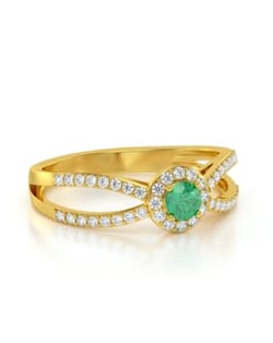 Vidéo: Bague Or 750 Jaune Diamants 2.282grs