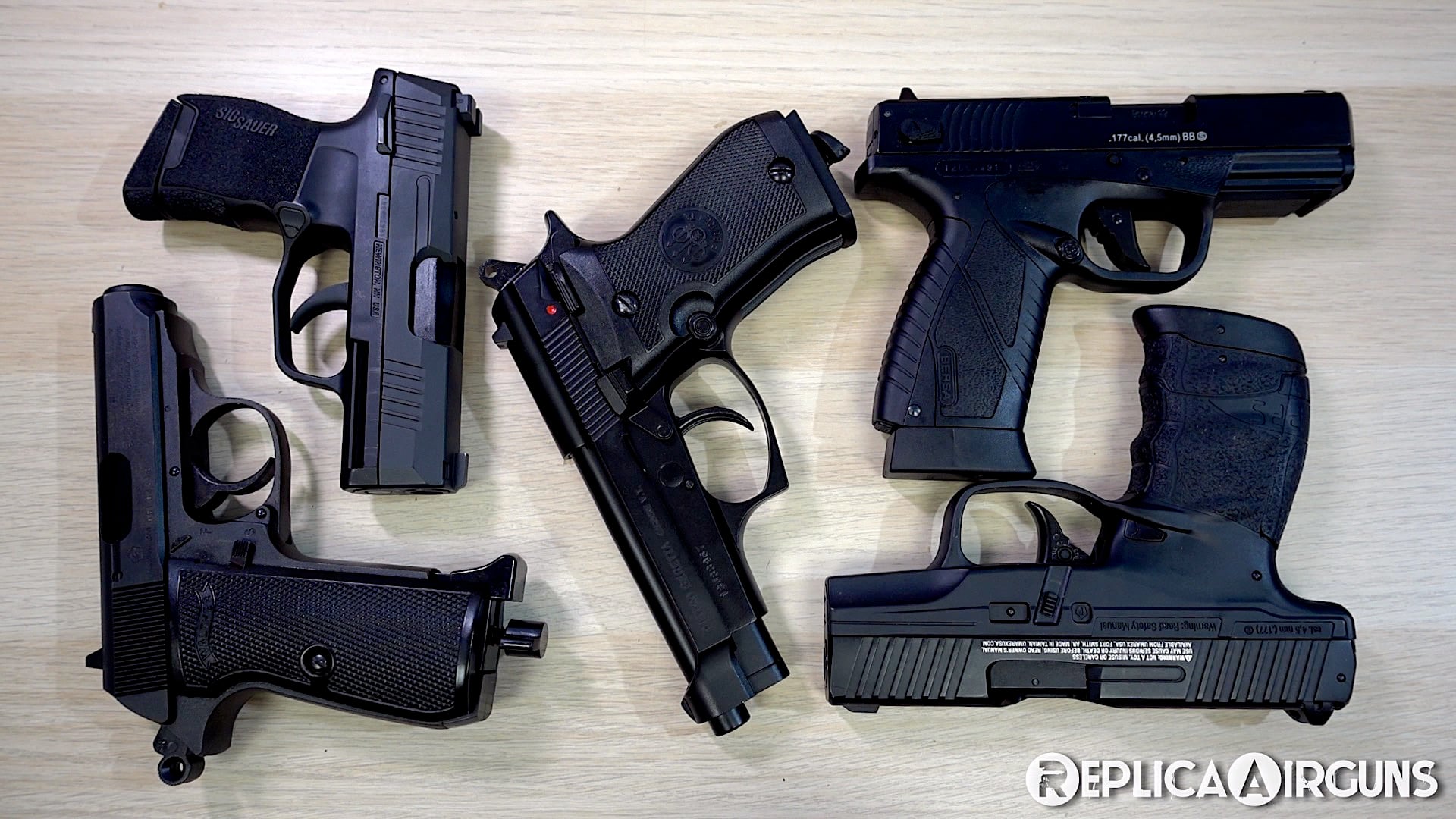 Video - Compact CO2 Blowback BB Pistol Table Top Comparison PPKS - PPS ...