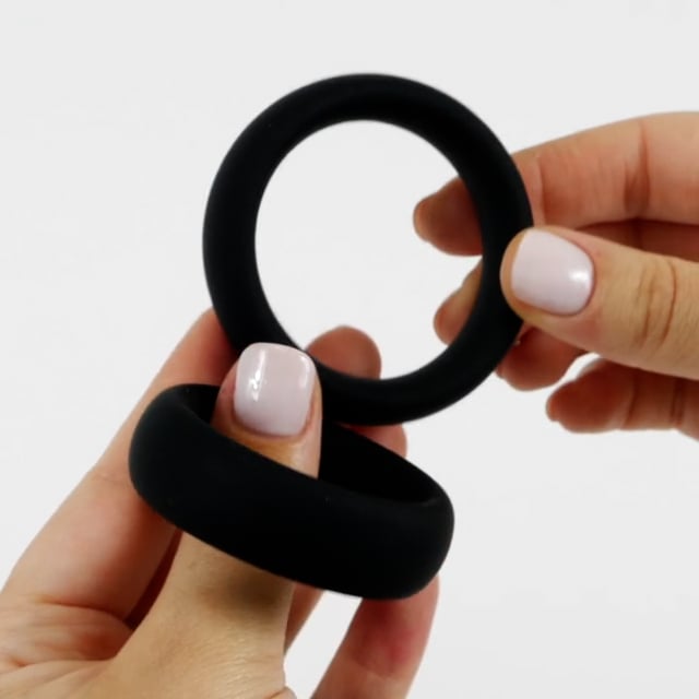 Trio Anneaux de Pénis Larges et Souples - Silicone extra doux