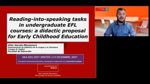 Reading-into-speaking tasks in undergraduate EFL courses: a didactic proposal for Early Childhood Education