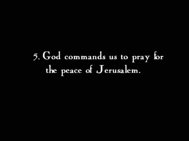 Seven Reason Why I Pray and Take a Stand for Israel - Part 5