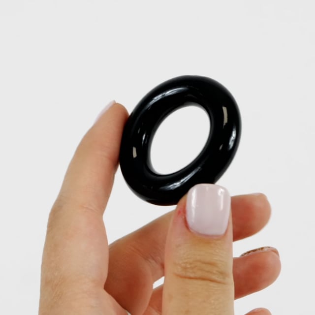 Anneau de Pénis Dur Noir & Transparent - Pour Érection