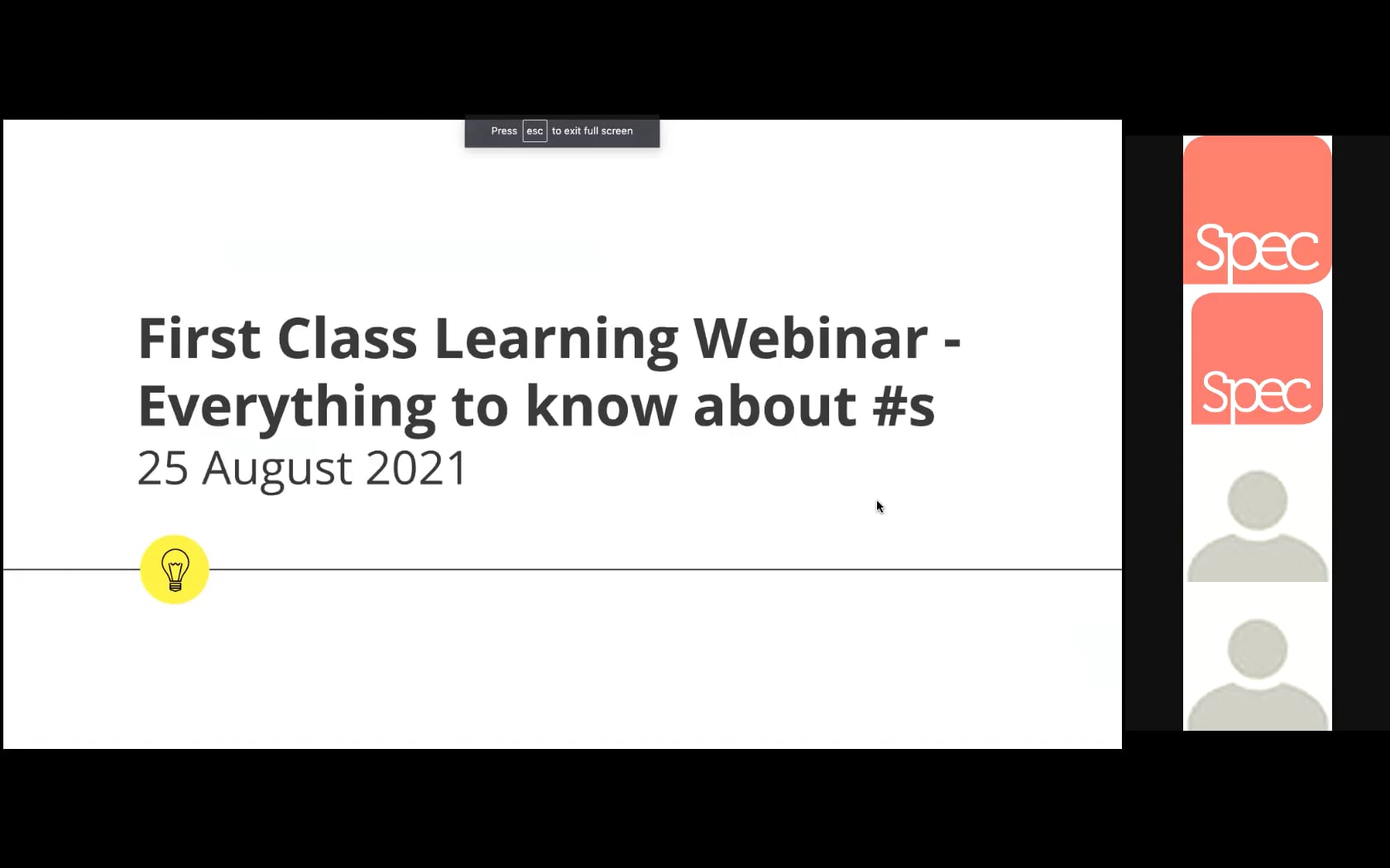 August 2021 Webinar on Vimeo