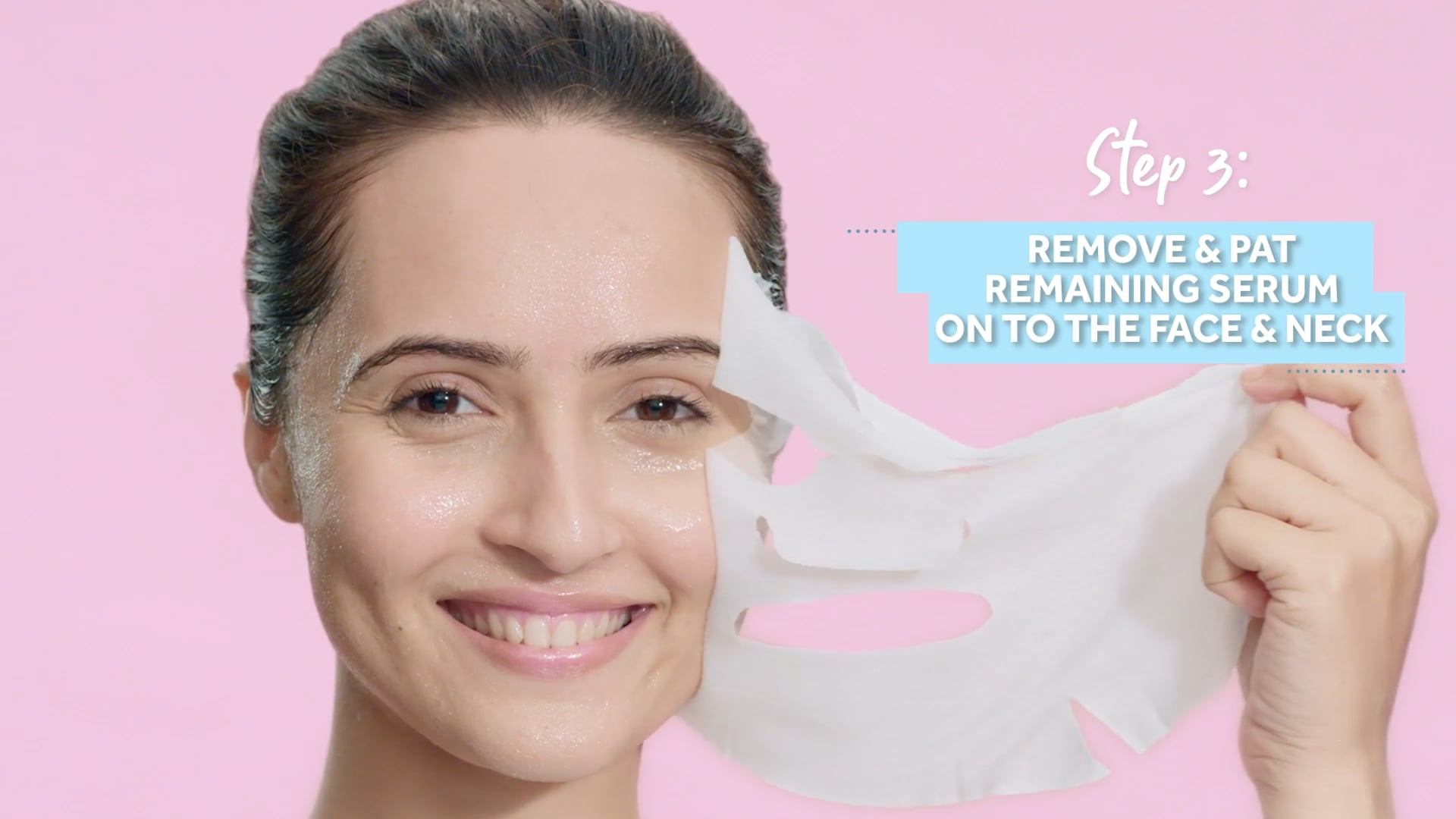 Ponds Sheet Mask - How to apply