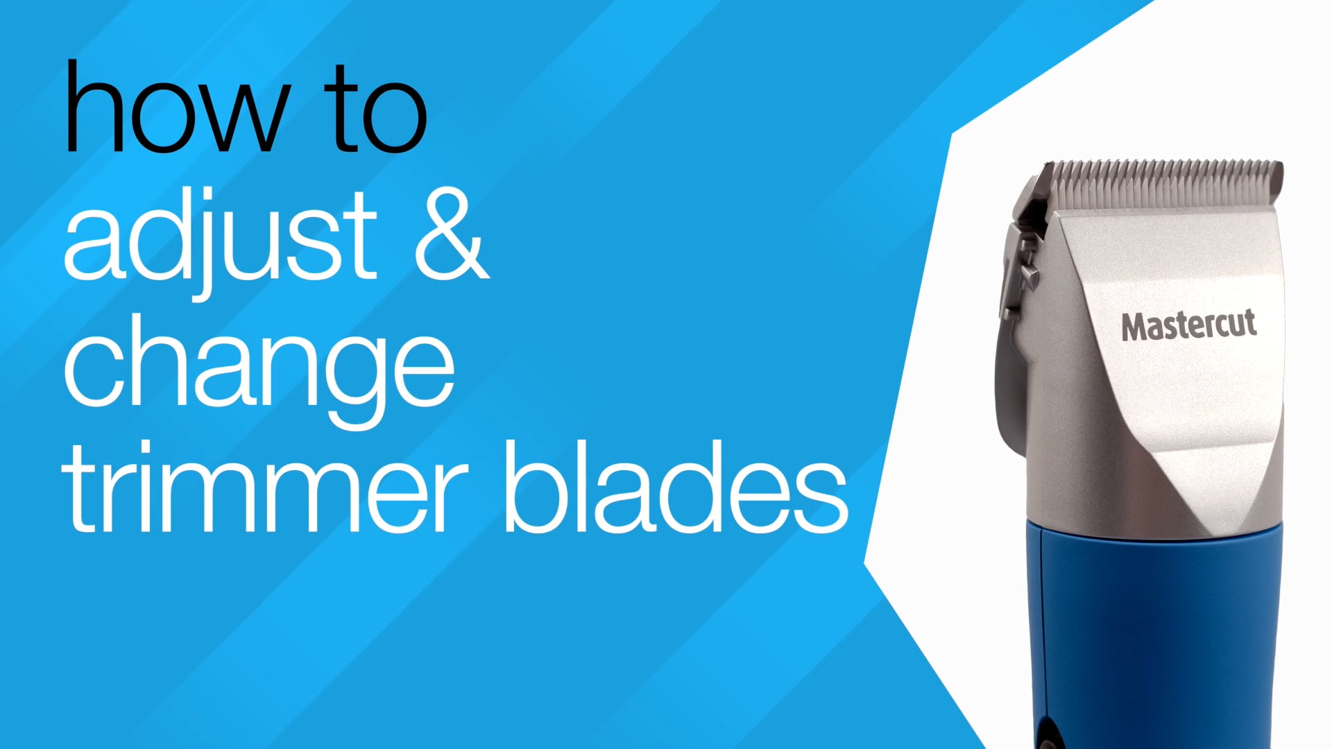 How to adjust and change trimmer blades Mastercut tutorials on Vimeo