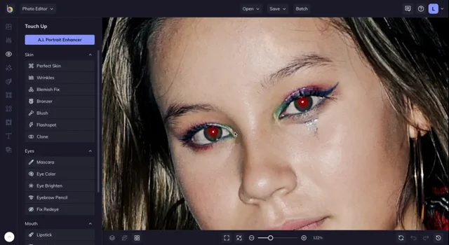 Touch Up: BeFunky - Image Retouching & Face Editor