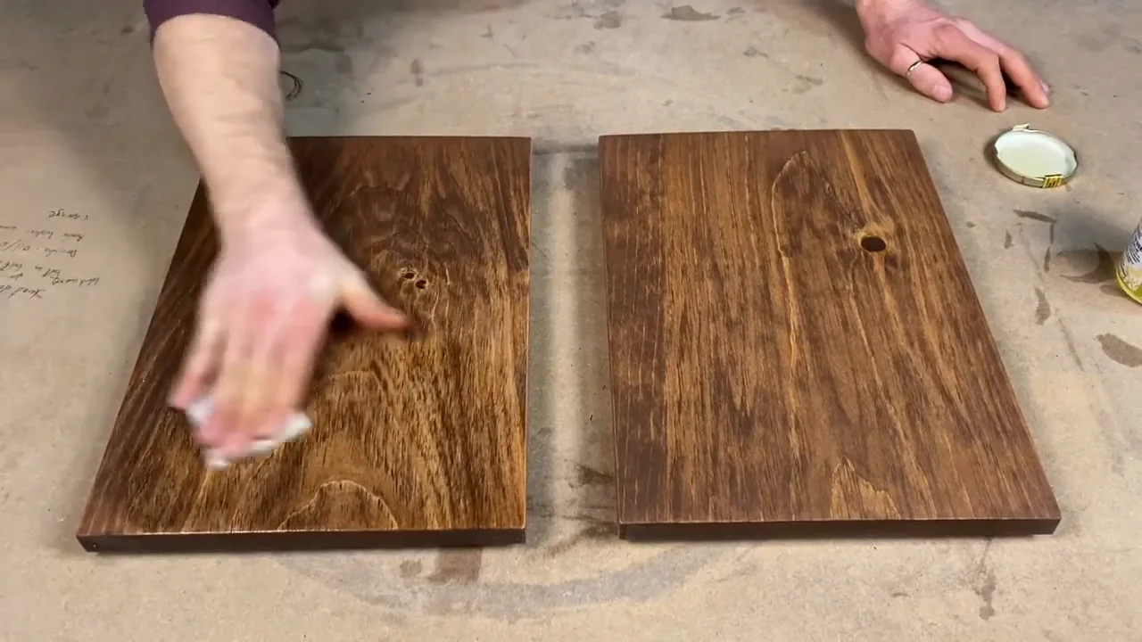 Applying Odie's Port Wine Pigment  DIY Non-Toxic Wood Stain on Vimeo