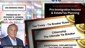 Pre Immigration Tax Planning - Avoiding Taxation On Accrued Wealth