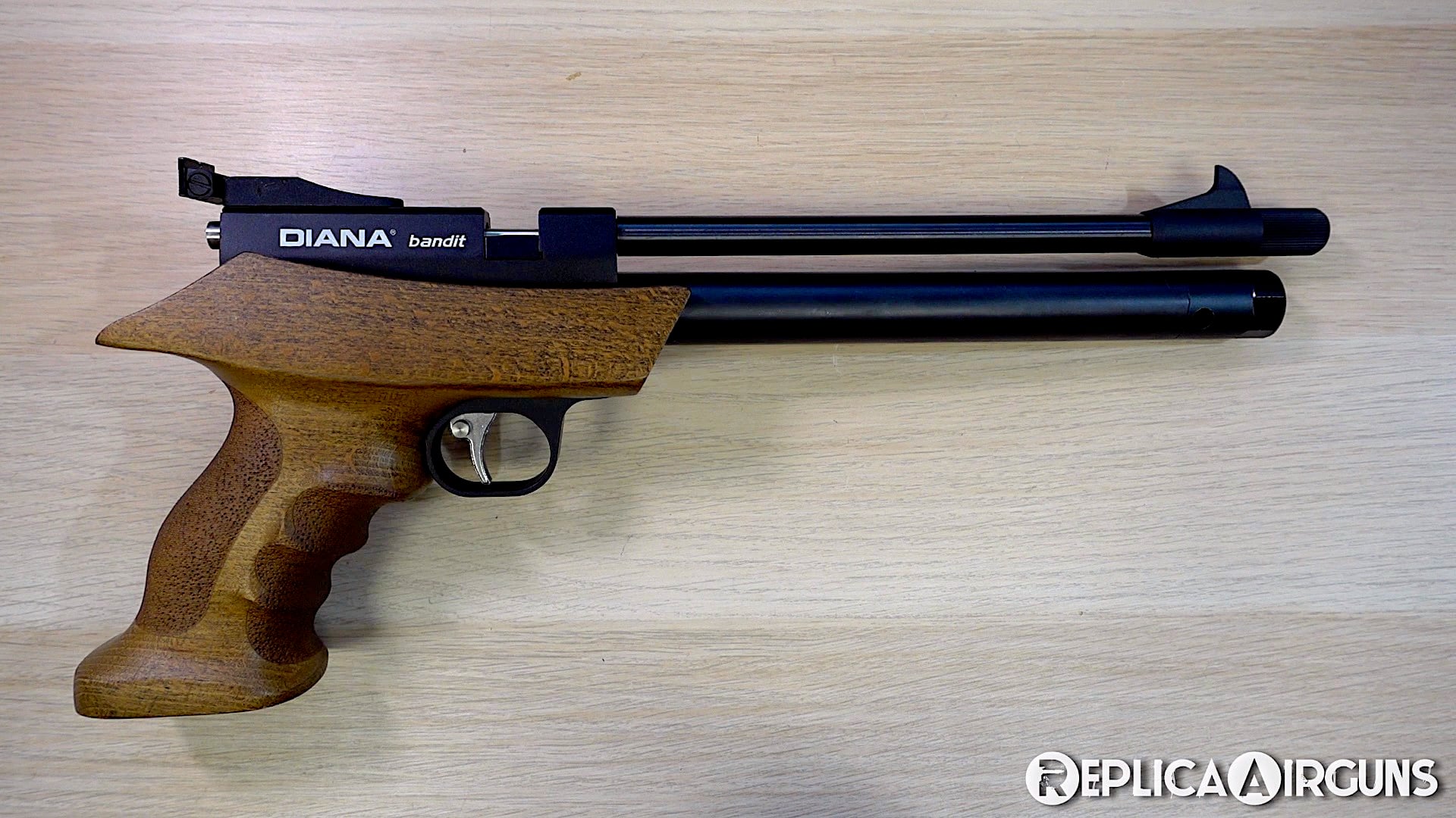 Diana Bandit PCP .177 Caliber Bolt Action Pellet Pistol Table Top Review