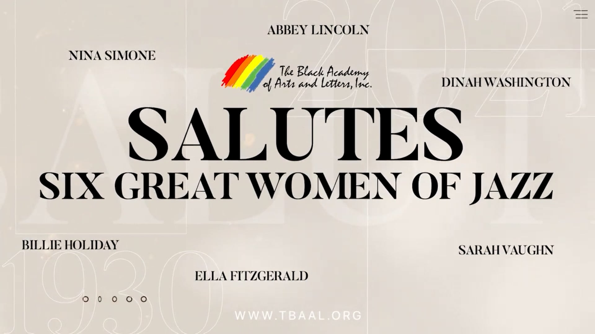 SALUTE - Six Great Women In Jazz