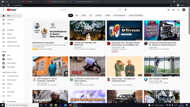 Dein YouTube-Kanal - Einrichtung 04 - Kanalbeschreibung und Links