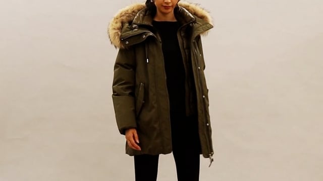 11812638 【MACKAGE/マッカージュ】ファー付フード2WAYダウンコート KINSLEE-F