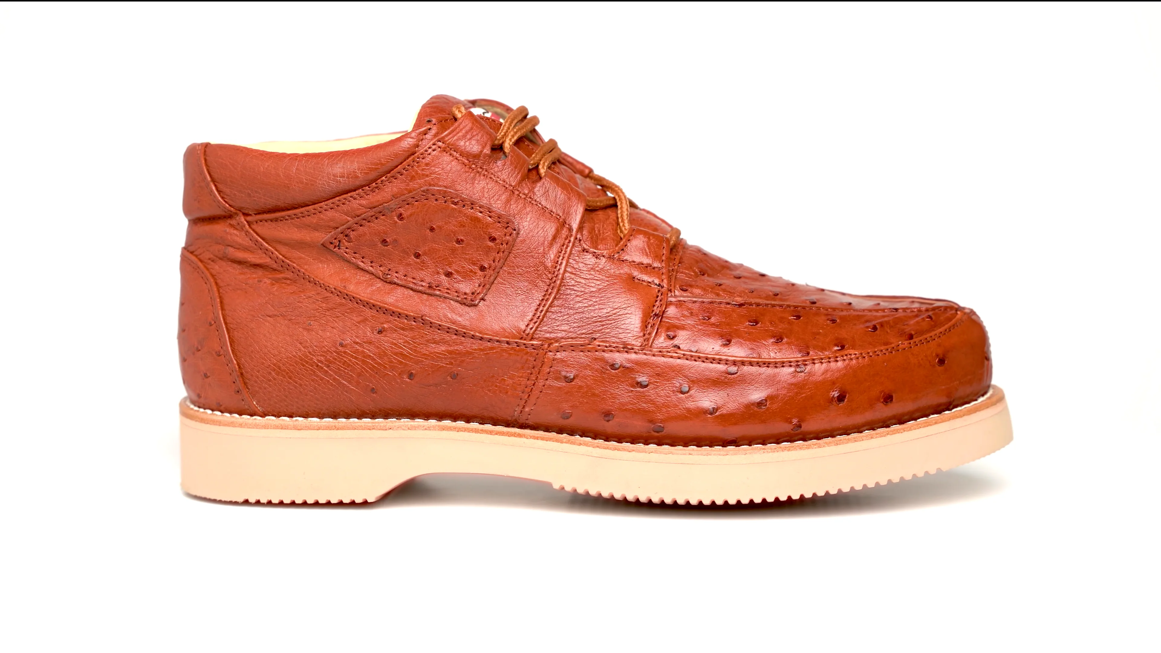 Los Altos Exotic  Ostrich/Leather Shoes size 12 in excellent like new condition Los Altos Exotics Genuine Ostrich Shoes Blue Bilbo Comfort  main image 2