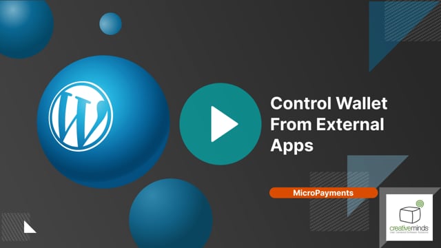 How to Control Virtual Wallet From External Apps | CM MicroPayments