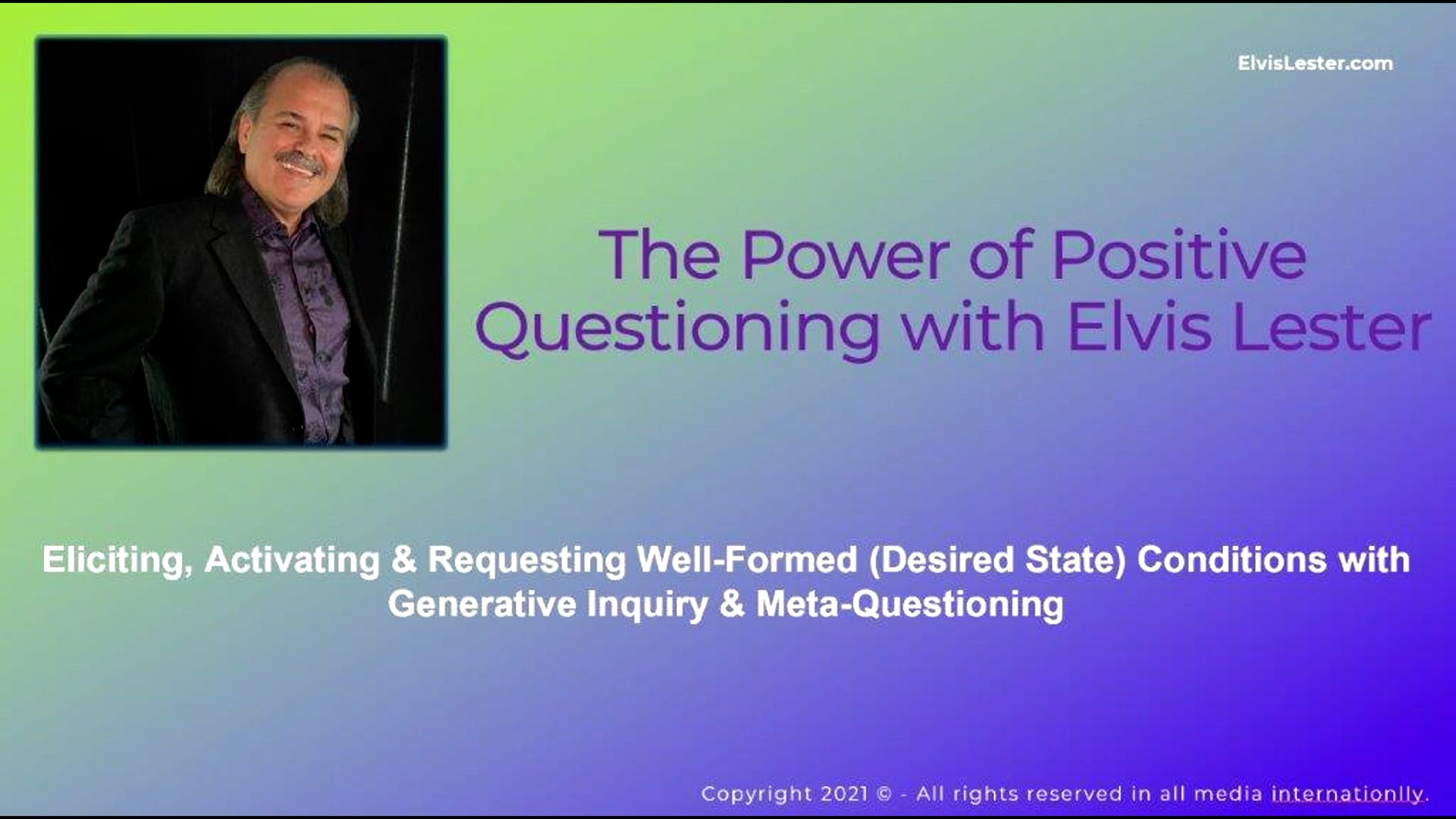 Watch The Power of Positive Questioning - Generative Inquiry & Meta ...