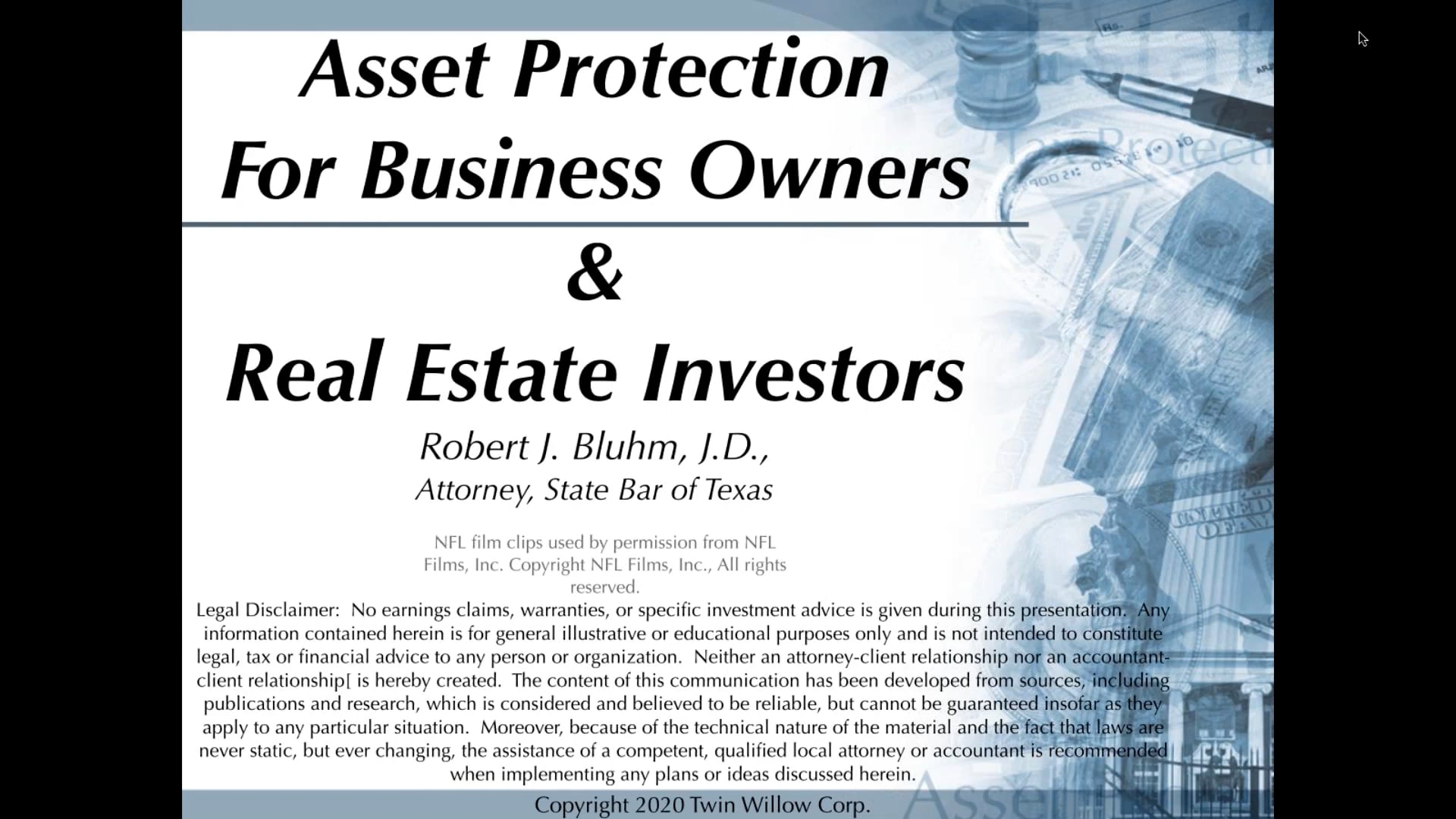 Bob Bluhm – Asset Protection for Business Owners_Real Estate Investors