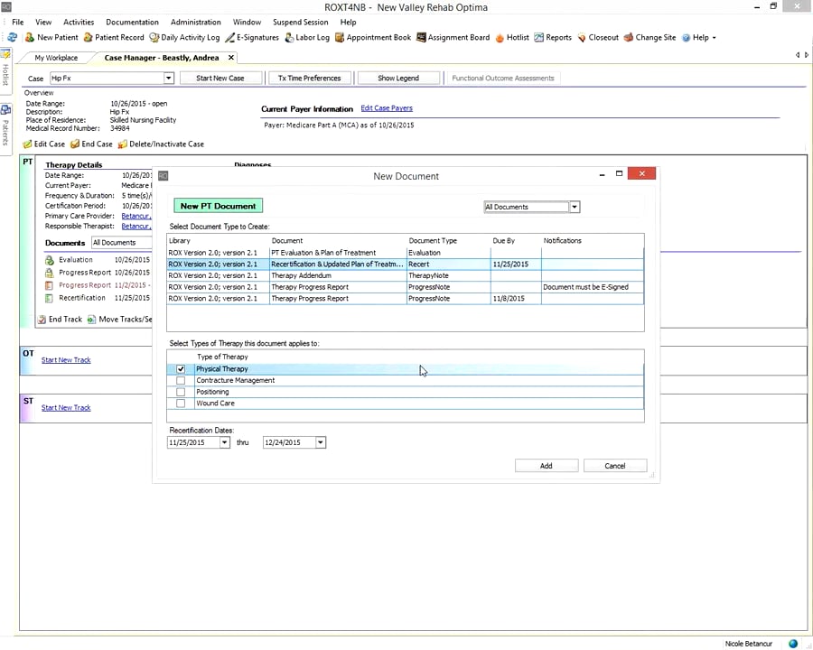 Rehab Optima Documentation Recertification on Vimeo