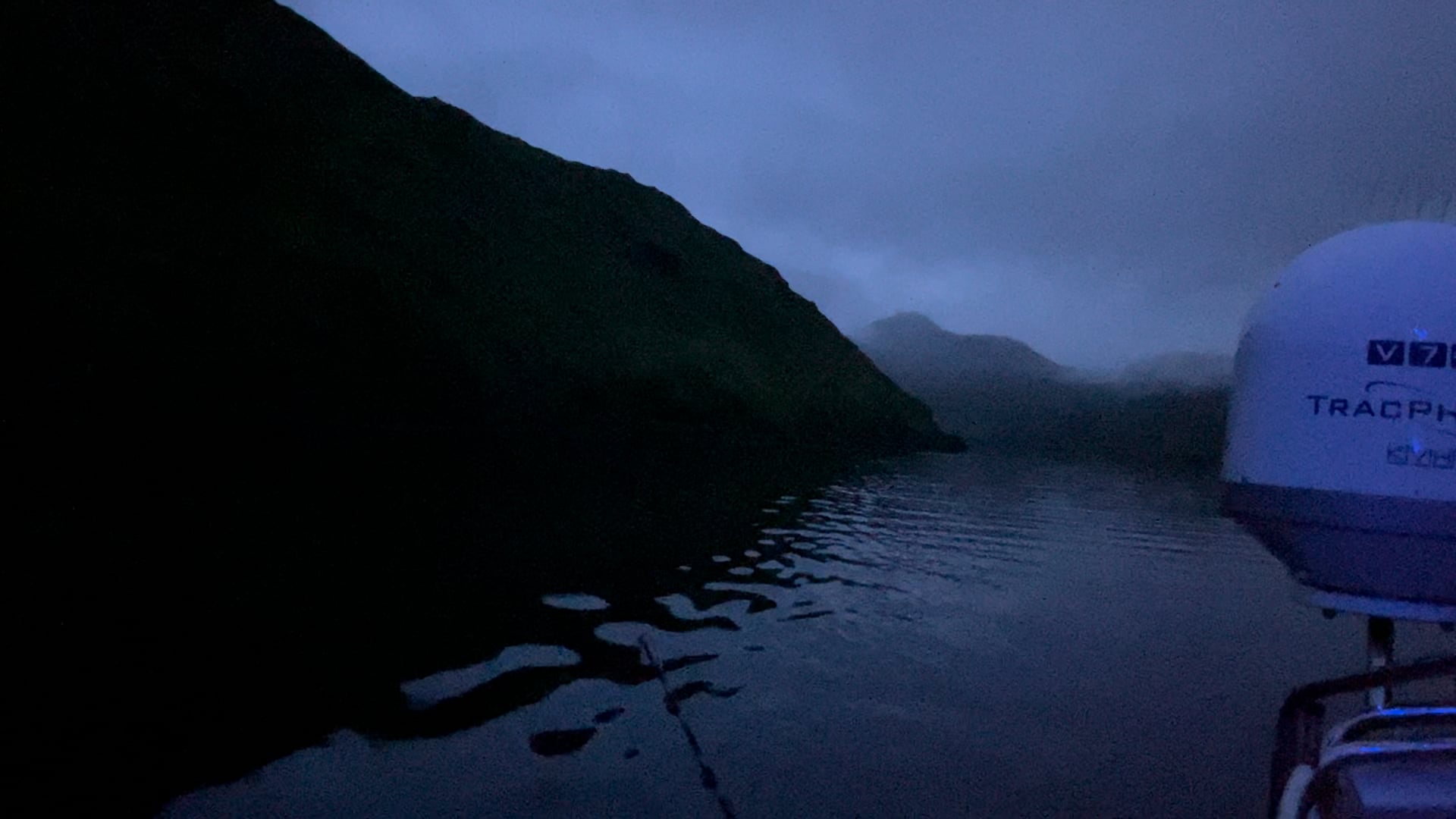 Leaving Adak at Dusk