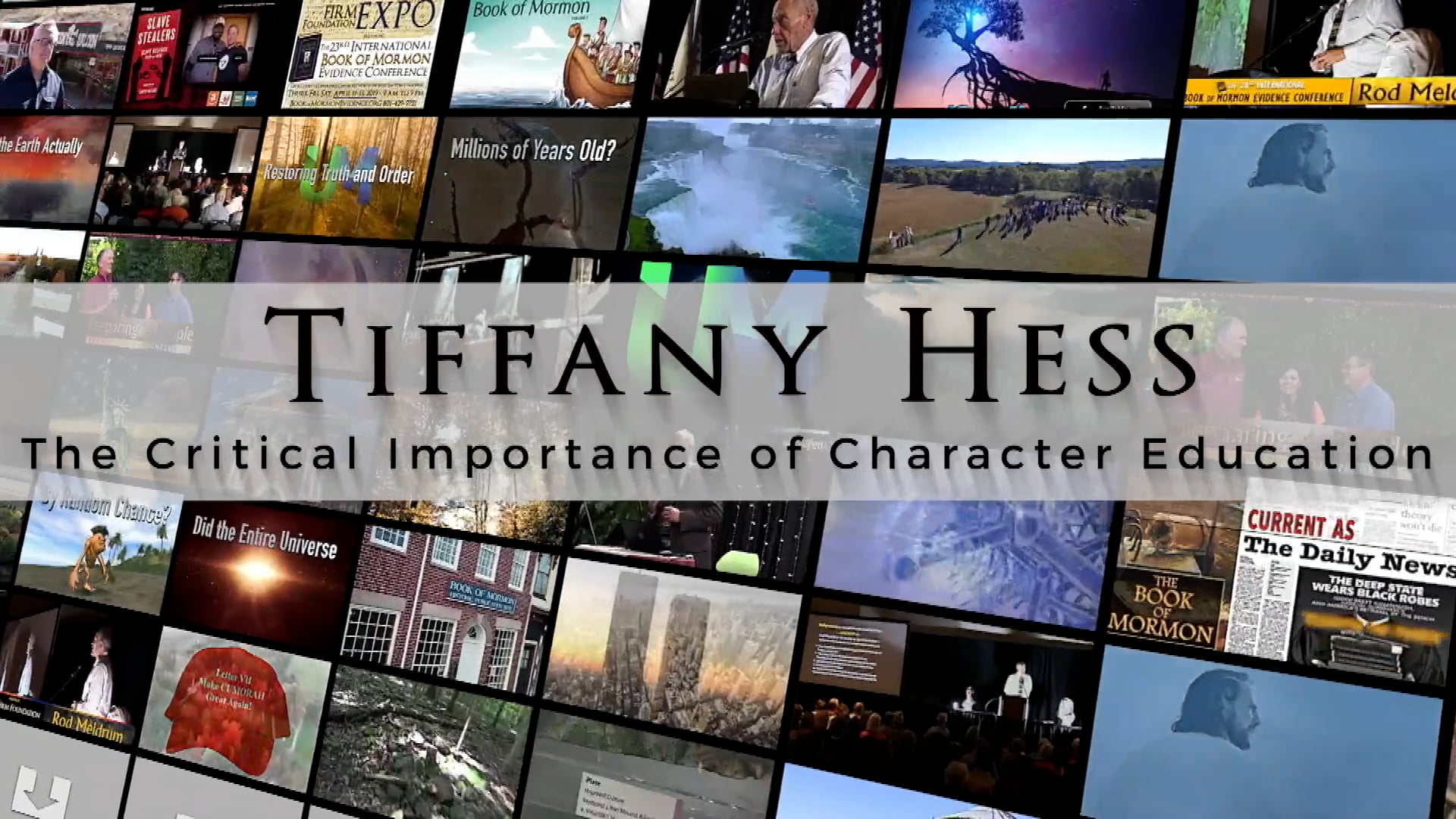TRAILER_ Tiffany Hess – The Critical Importance of Character Education