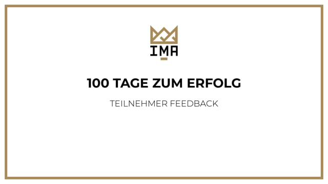 100 Tage zum Erfolg - Feedback