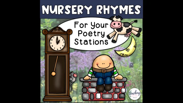 Nursery Rhyme Songs - The Itsy Bitsy Spider - Literacy Stations