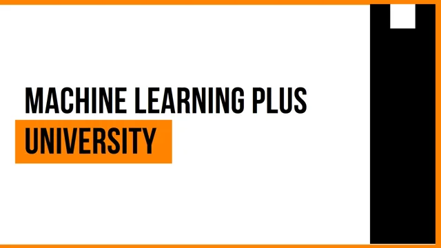 Machine learning hot sale university