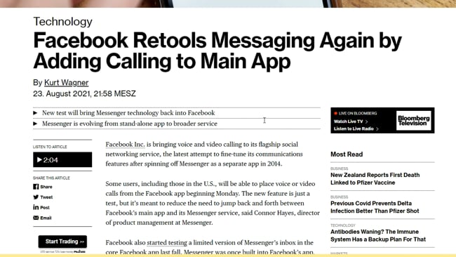 Gibt es bald nur mehr 1 Facebook App?
