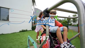 Znak szlaku fitness J987® place zabaw urządzenia ruchome bujaki film