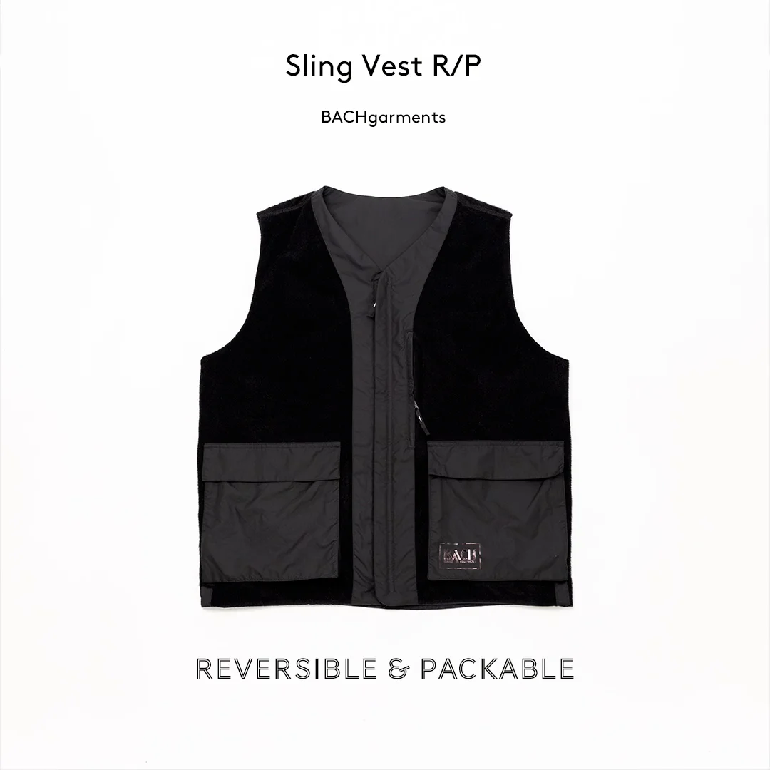 BACHGarments】Sling Vest Reversible/Pocketable_
