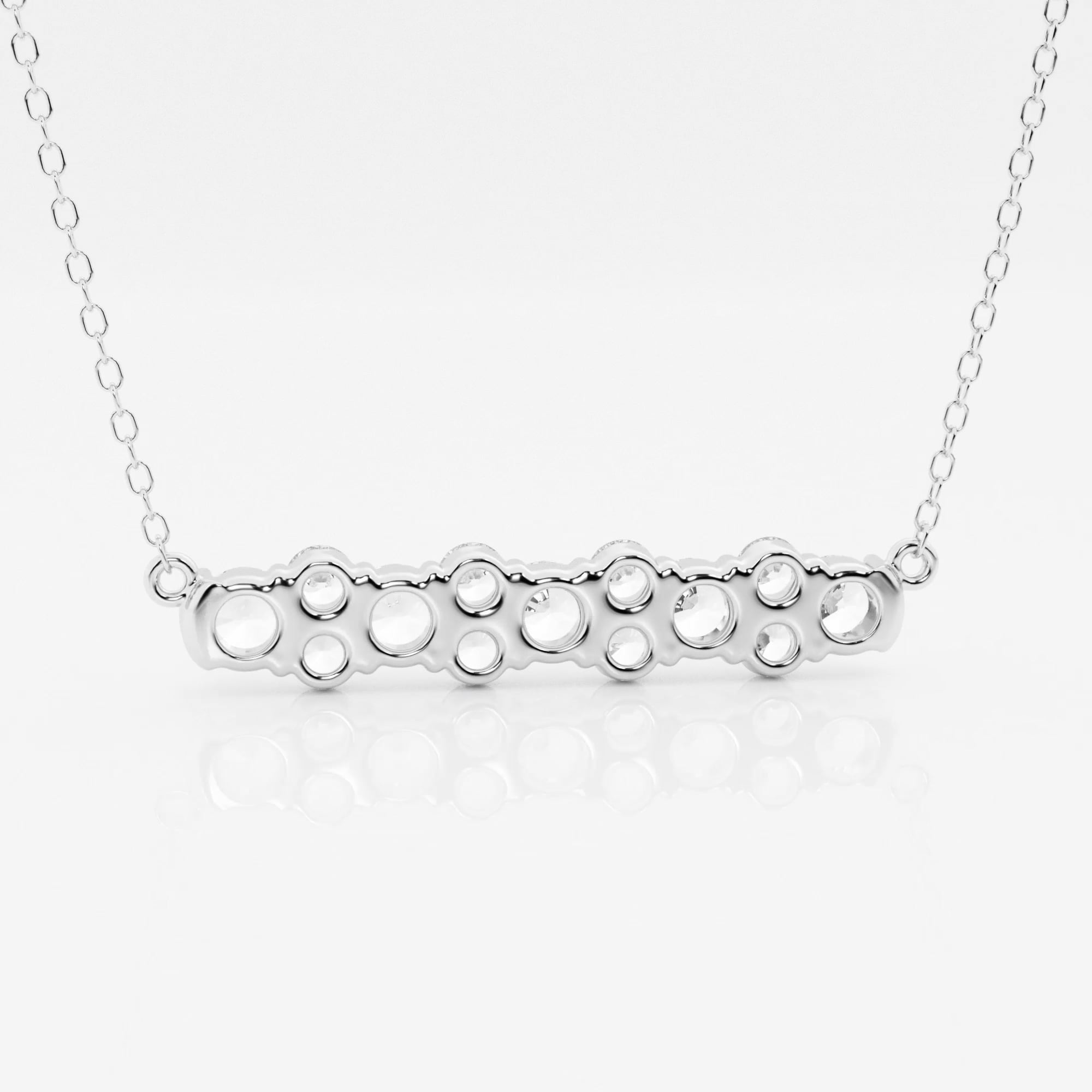 product video for 1 1/2 ctw Round Lab Grown Diamond Garland Fashion Pendant With Adjustable Chain