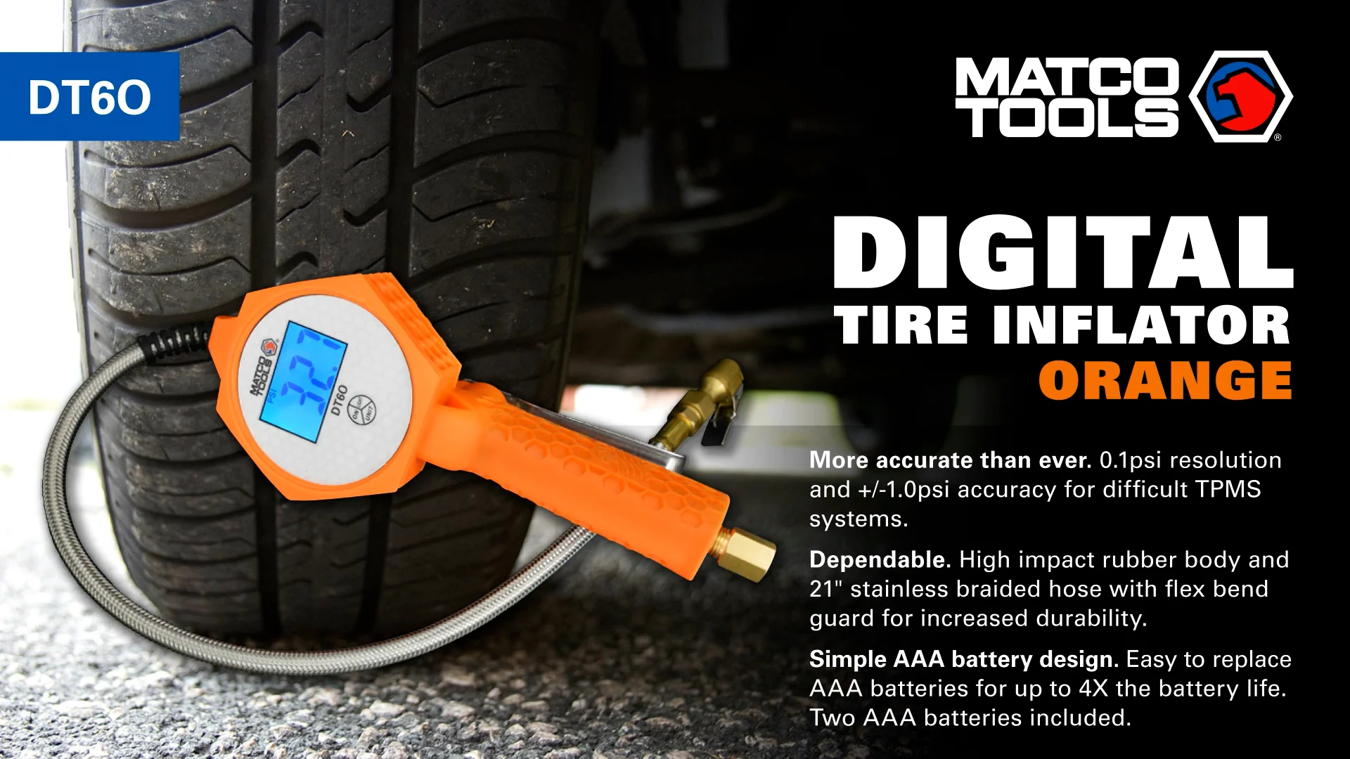 Matco Tools DT6 Digital Tire Inflator on Vimeo