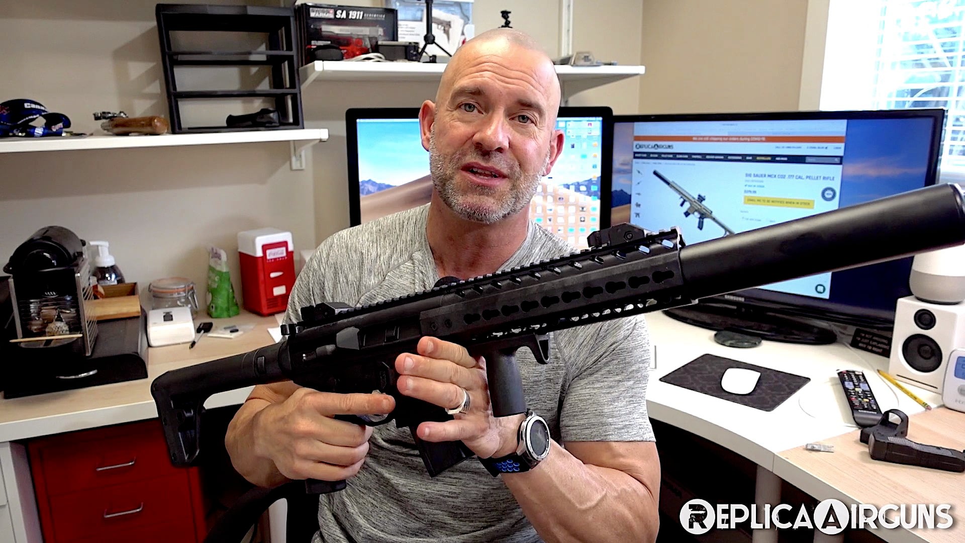 Sig Sauer MCX CO2 Pellet Rifle and Crosman R1 Full Auto BB Rifle Preview Video