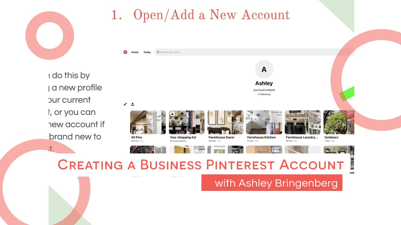 Creating A Business Pinterest Account with Ashley Bringenberg