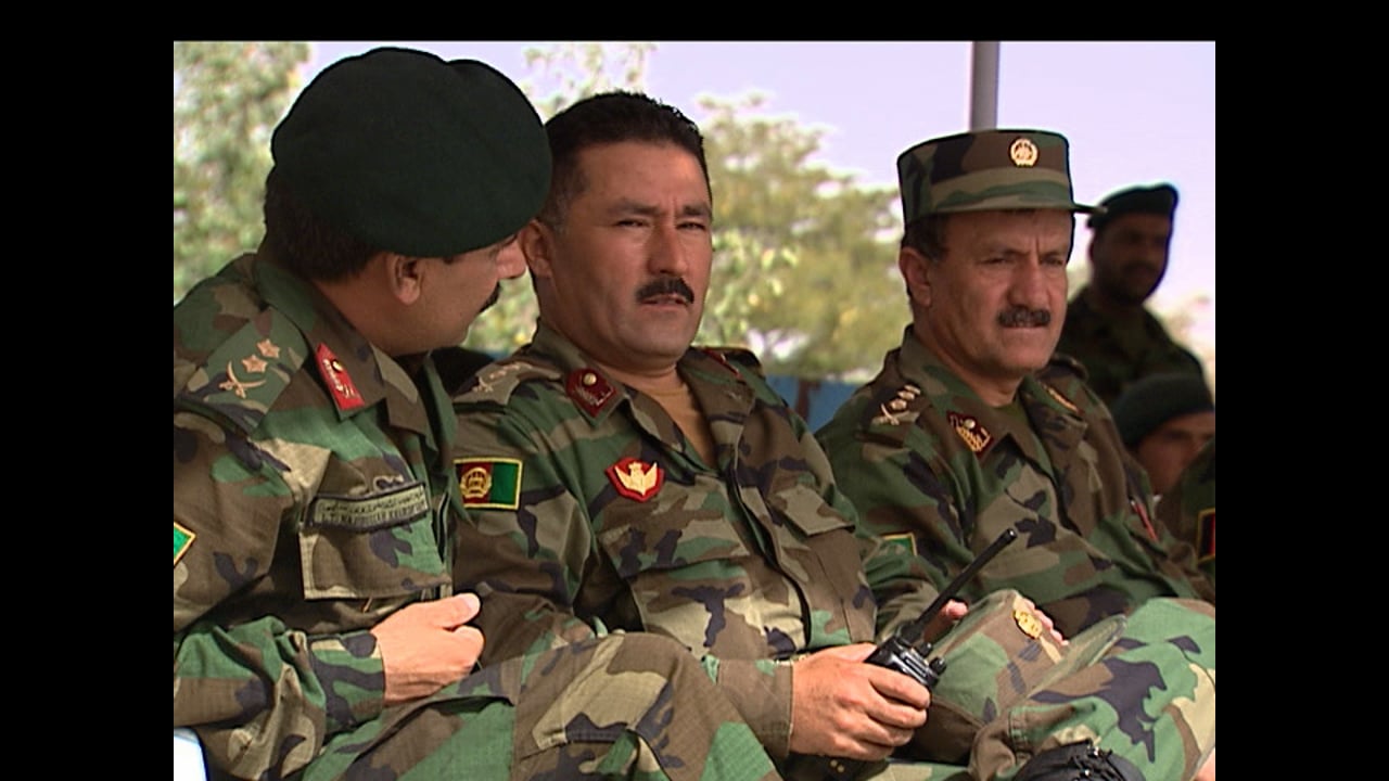 Afghan National Army recruits at their  Graduation Ceremony at KMTC - August 2008