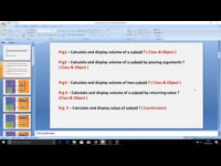 3)Explanation of Program of Classes and Objects ( Passing Arguments)