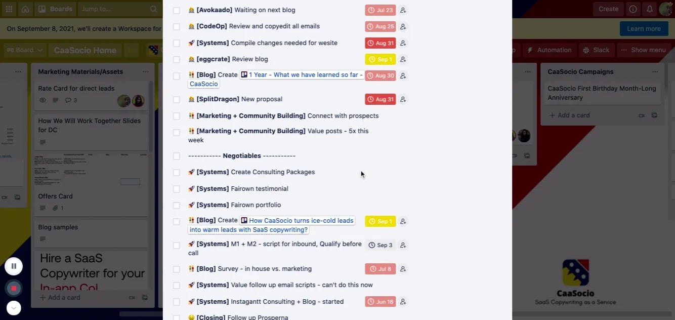 Adding Trello task cards to To-Do List on Vimeo