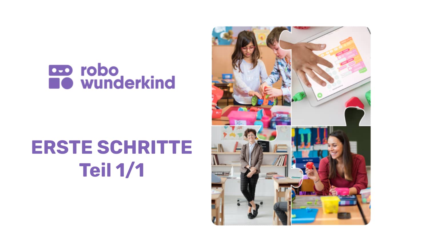 ERSTE SCHRITTE (Teil1/1) Robo Wunderkind Baublöcke on Vimeo