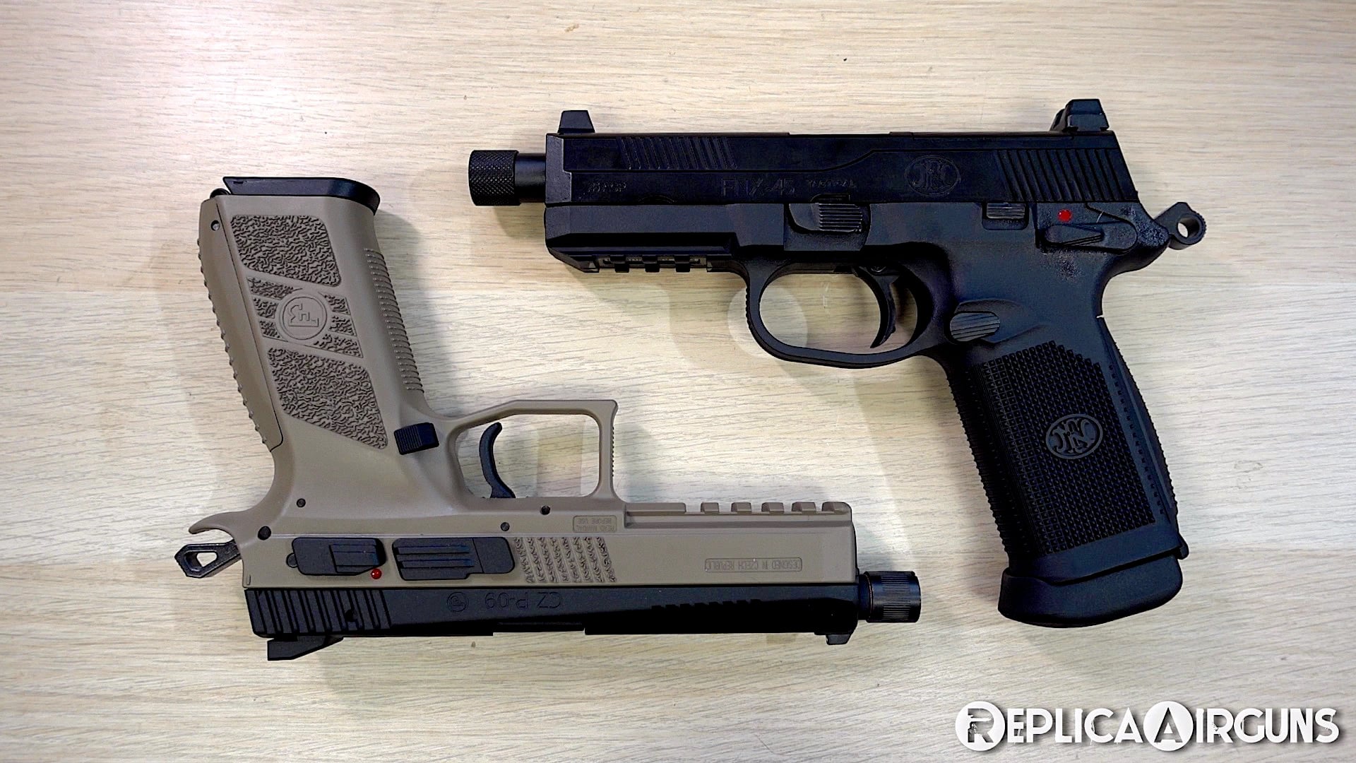 Cybergun FN Herstal FNX-45 and ASG CZ P-09 Blowback Airsoft Pistol Preview