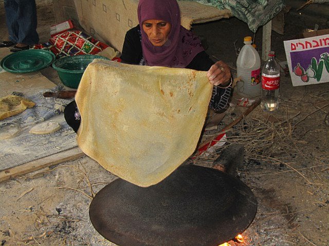 Making Lafa – Bedouin Pita Bread