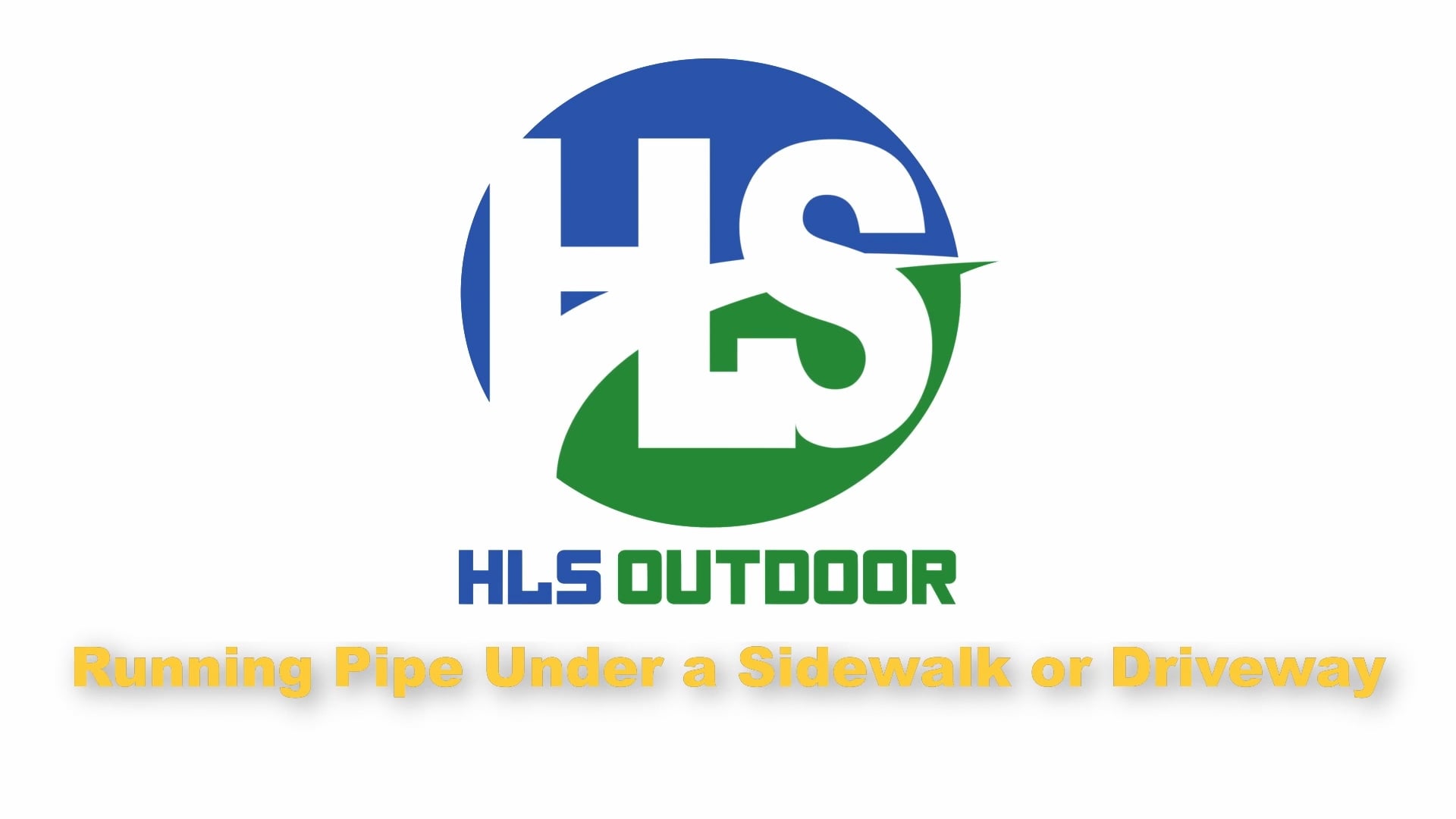 Running Sprinkler Pipe Under a Sidewalk or Driveway on Vimeo