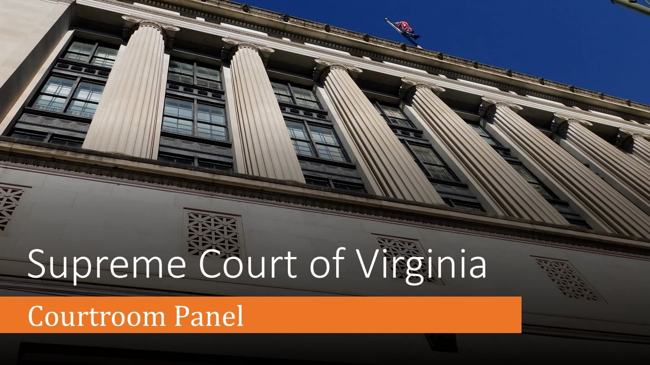 Supreme Court Of Virginia - Courtroom Panel On Vimeo