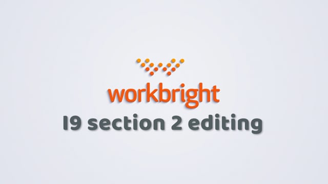 Form I-9, Section 2 Editing