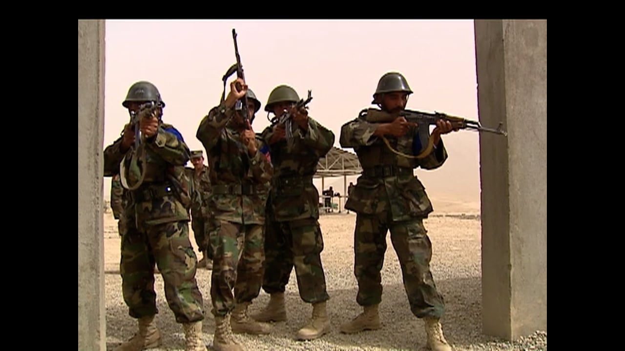 Afghan National Army Recruits undergo Training at the KMTC in August 2008