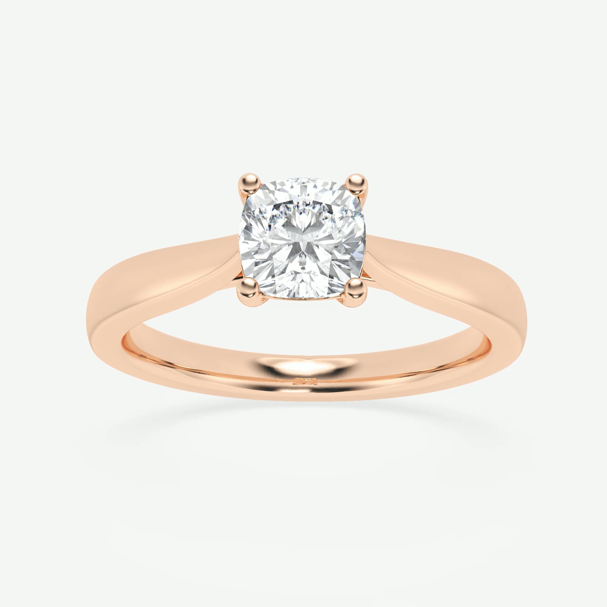 product video for 1 ctw Cushion Lab Grown Diamond Trellis Solitaire Engagement Ring