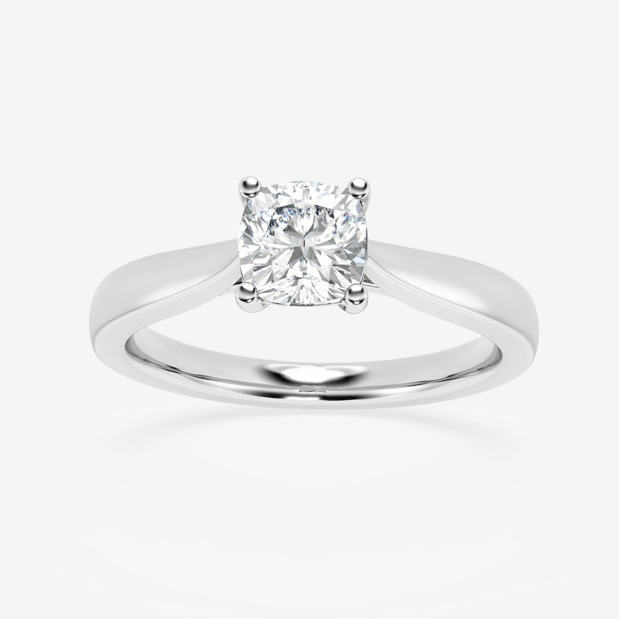 product video for 1 ctw Cushion Lab Grown Diamond Trellis Solitaire Engagement Ring