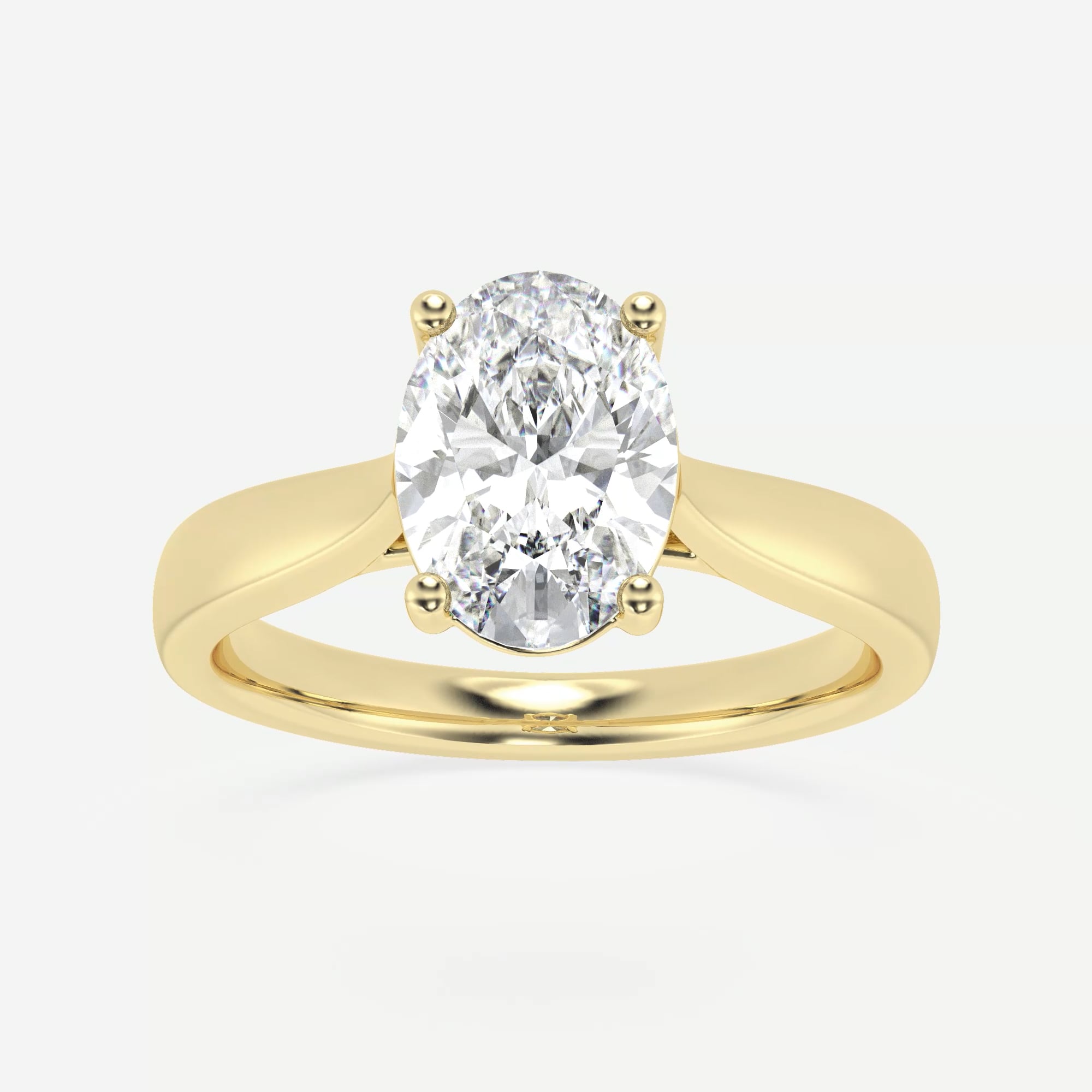 product video for 2 ctw Oval Lab Grown Diamond Trellis Solitaire Engagement Ring